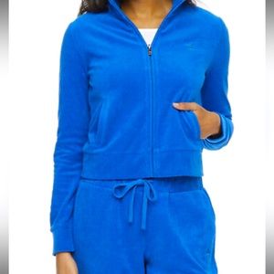 Juicy Couture Royal Blue Tracksuit - Terry Cloth Jacket And Pants Set